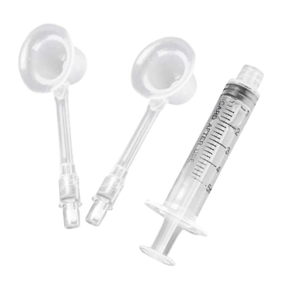 2 st Nippel Aspirator Korrigering Matning Sugning För Platt Invändig Retraktion Nippel Behandling Korrigering Amningshjälp