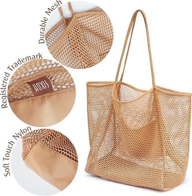 Dam Mesh Tote Bag (Khaki) khaki