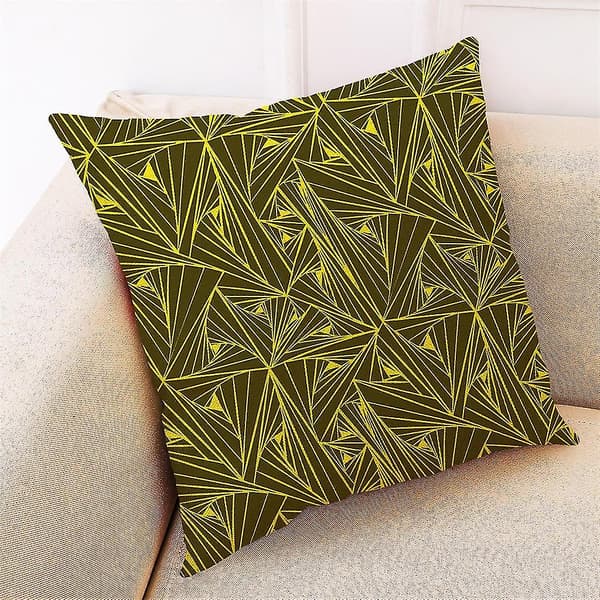 Kuddfodral Enkel Geometrisk Mönster Soffa Bil Kastkudde Överdrag Heminredning 4-pack