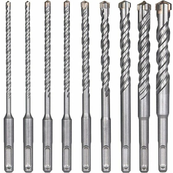 Betongborr (5 mm, 16 x 160 mm), SDS-Plus elektrisk hammarborr för hammarborr, korsborr för tegel, sten, natursten, metall