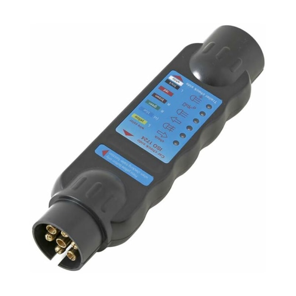 12V Trailer Socket Tester 7 Pin Male-Tester Trailer Socket Lights Wiring Circuit Diagnostic Tools-Fits Trailer Truck RV Car