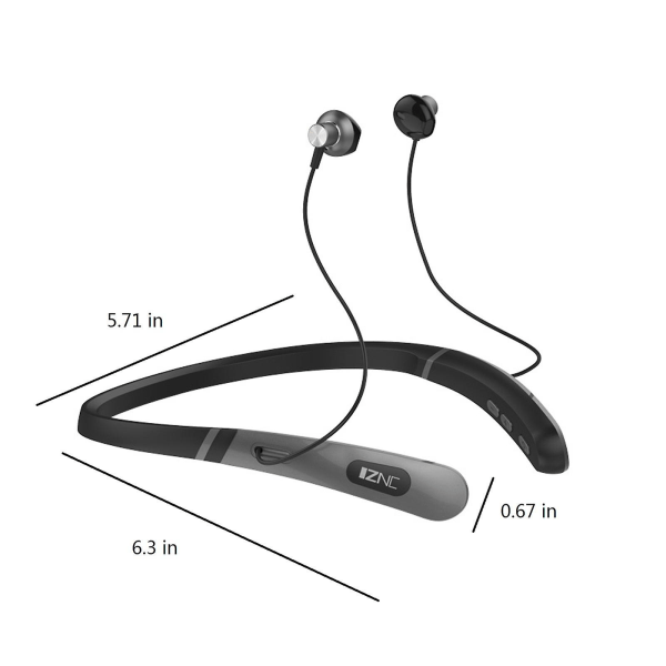 Bluetooth hörlurar med halsband Svart