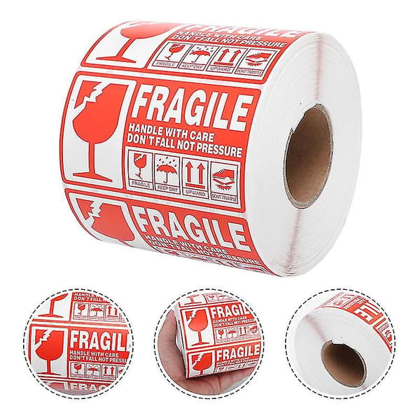 1 rulle Fragile-etiketter