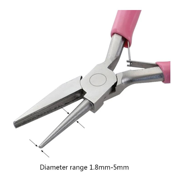 Runda konkava tänger med 4 tum, öglepliers, miniprecisionstänger, trådbockningsverktyg för smyckestillverkning, hobby, grossist