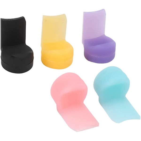 5-pack mjukt silikonskydd för klarinett och oboe, 5 färger