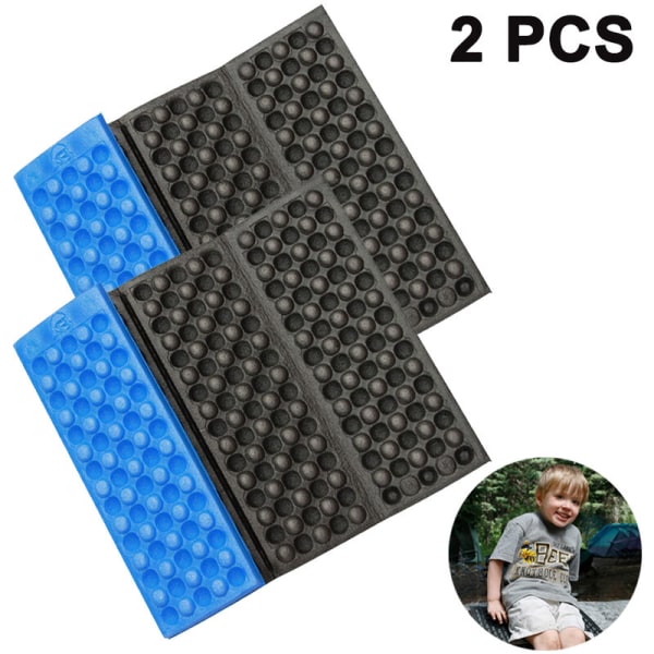 2-pack hopfällbar sittdyna sittunderlag termisk dyna vattentät isolerad dynamatta för utomhuscamping picknick