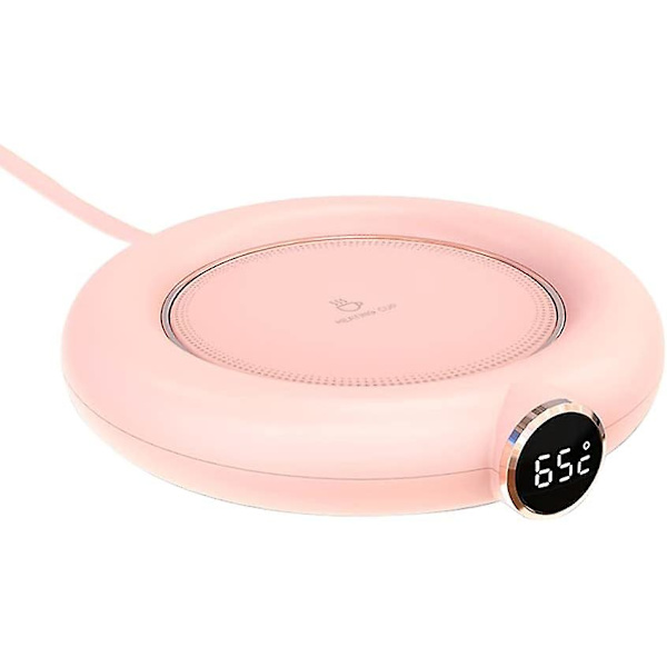 Kaffe Mugg Automatisk Avstängning Usb Värmare, Bricka Underlägg Värmande Underlägg Rosa