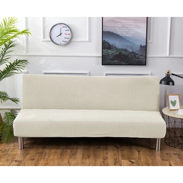 Sofföverdrag stretch sofföverdrag elastan beige M 150-190cm