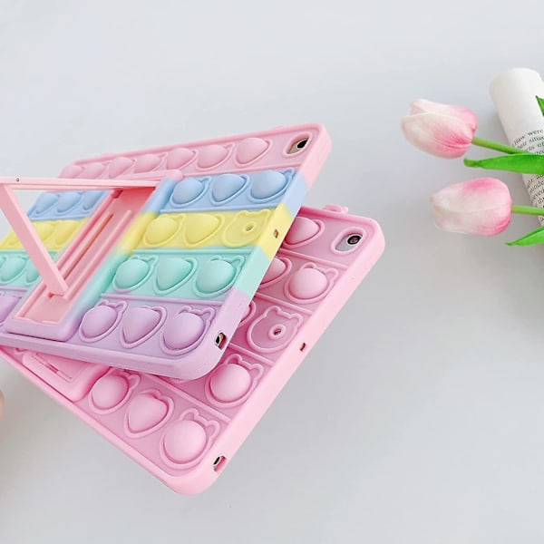 Fodral för iPad Mini 1 2 3 - Bubbel Fidget Sensoriskt iPad-fodral 7,9 tum för barn Snyggt Regnbåge Mjukt Stressavlastande Stötsäkert Fodral Helkroppsskydd