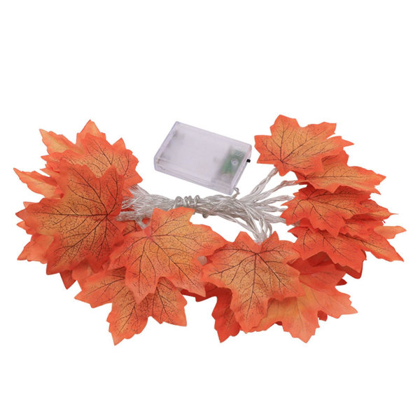 Led Maple Leaf String Lights, Halloween Arrangemang Orange