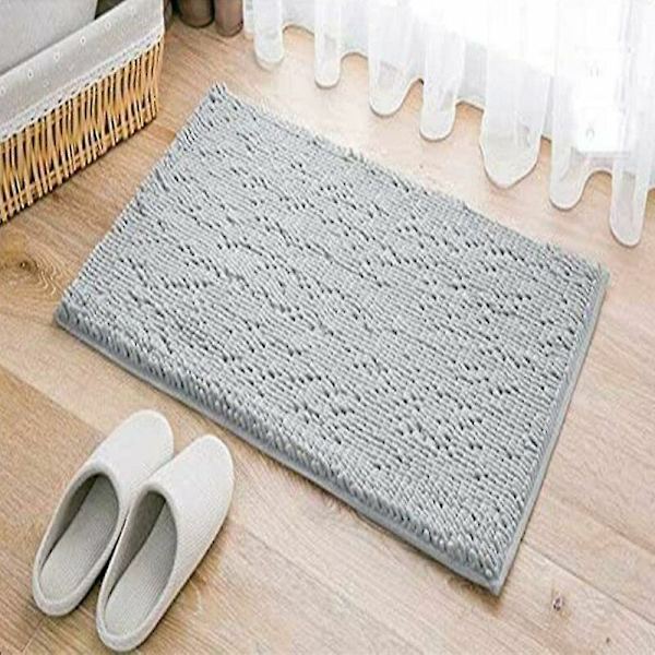 Badmatta - halkfri matta - ränder - absorberande - - 60 x 90 cm