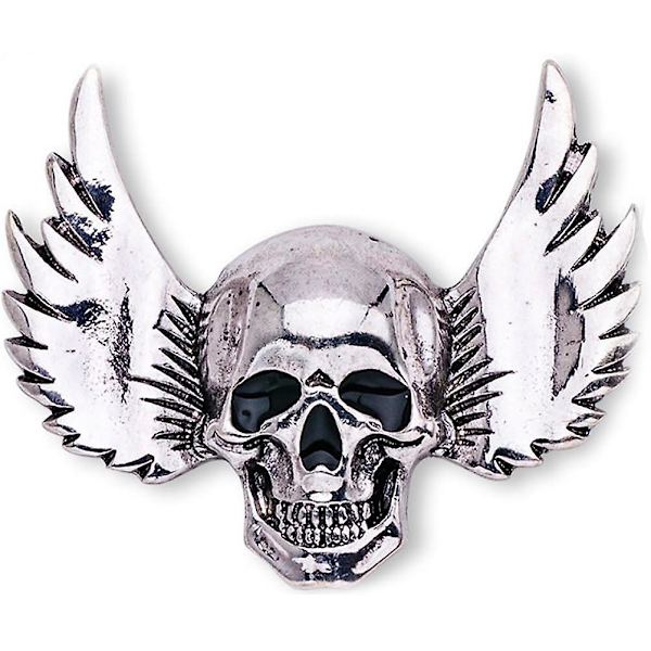 Dödskalle Brosch Dödskalle Pin Badge Gotisk Punk Brosch Present (Silver)
