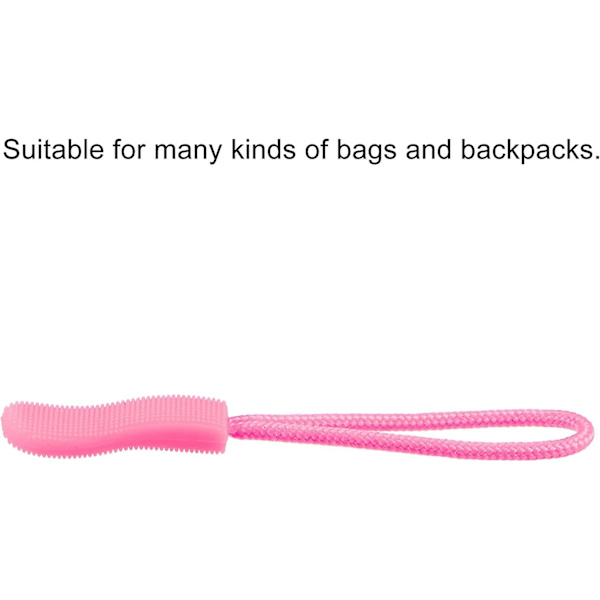 Dragkedja dragkedja förlängningssladd för handväskor, 20-pack rosa