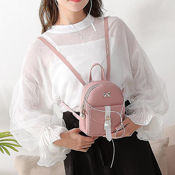 Naisten Mini-reppu, ylellinen PU-nahkainen Kawaii-reppu, söpö ja täydellinen