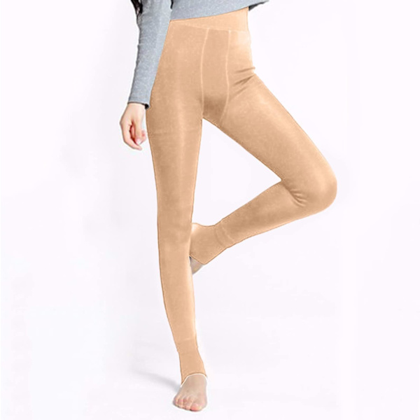 Fleecefodrade Strumpbyxor Dam Fleece Varm Fleece Opaque Strumpbyxor Med Fot Tjocka Byxor Fleece Strumpbyxor Vinter Leggings Varm