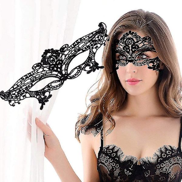 5 st Luxus Spetsögonmask Balmaskerad Mask - 4