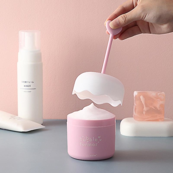 Cleanser Foam Maker Foam Make Cup Body Wash Bubble Maker Bubble Foamer For Face Clean Tool Lätt att använda (rosa)
