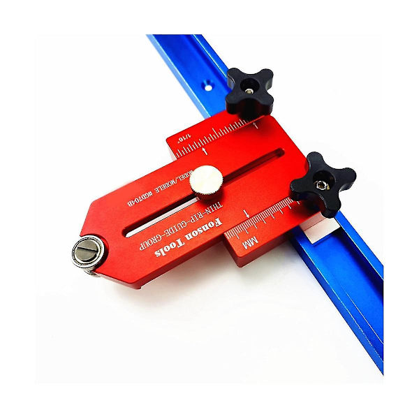 Snickeri tunn rip bordssåg jig robust aluminiumlegering bräda skärguide verktyg exakt konturmodul bräda