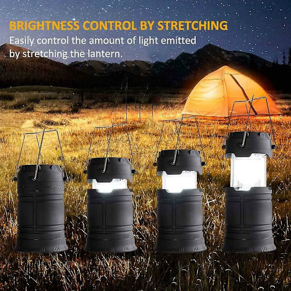Bärbar LED-utomhuslampa, vattentät nödtältlampa