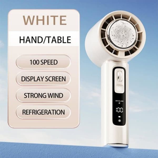 1 ventilator, børsteløs motor, LED-display, 100 hastigheder, udendørs rejser.