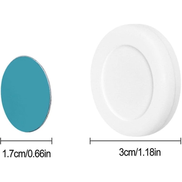 Magnetisk fjärrkontrollhållare, väggmonterad fjärrkontrollförvaringshylla-26（2 st vita och 2 st grå）