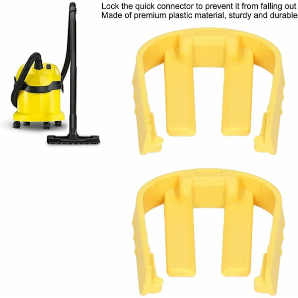 2 st C-klämma snabbfästen, tryckbricka avtryckare ersättning C-klämma för Karcher K2 K3 K7 biltvätt avtryckare (gul)