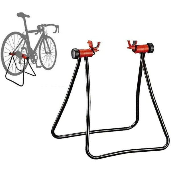 1 ställbar cykelhållare cykelställ cykelnav displayställ golvförvaring cykelställ reparationsställ svart fäste
