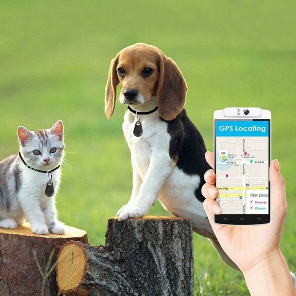 Bluetooth Smart Tracker GPS Locator Larm Anti Lost Tracer Tracking Auto Motorcykel Husdjursnycklar för barn, 2 st