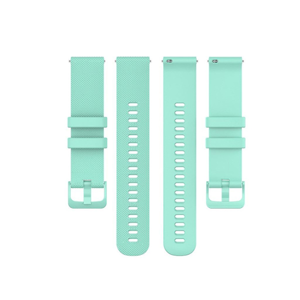 För Garmin 18mm Liten Rutig Rem Vivomove 3s Aqua Duck FärgCitrongrön
