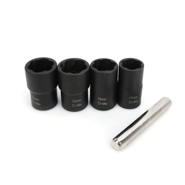 TRIO 5-delad 1/2 Hex Socket Mutter 17mm Avlägsnare - 22mm Brutna Bultar