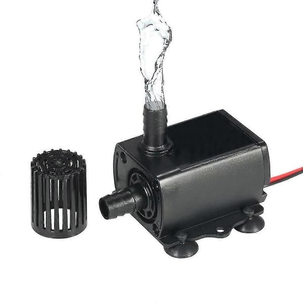DC 12V Mini Borstlös Vattenpump Vattenkylningspump för Fontän Pool Trädgård