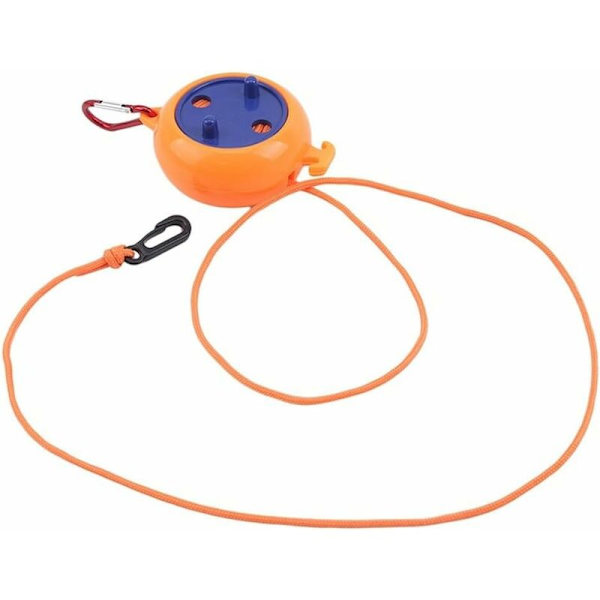 Bärbar Campingklädstreck - Vindtät (Orange)