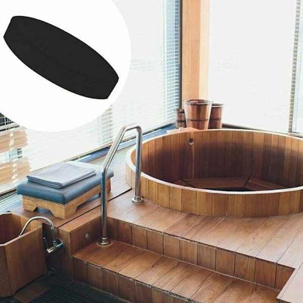 Runt poolskydd, pool solskydd för simbassäng, vattentätt UV-beständigt spa-skydd, 190T för utomhus spa badkar, 190x30cm
