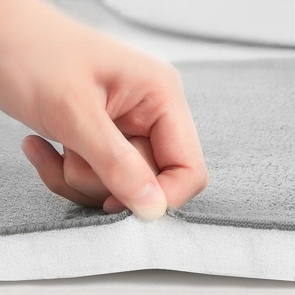Superabsorbentti muistivaahtokylpymatto, liukumaton kylpyhuonematto, kylpyammeen lattiamatto, suihkutilan ovi matto, wc-ovi matto (40x60cm)