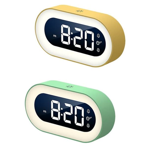 USB stor skärm digital väckarklocka/batteridriven spegeldesign