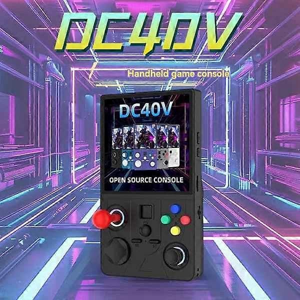 DC40V Retro Handhållen Spelkonsol 4,0-tums IPS-skärm Linux WiFi GamePad RGB-ljuseffekt Stöder 30