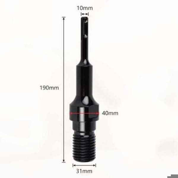 1 stk. SDS PLUS-adapter, UNC 1 1/4\" til SDS Plus-konvertering, til diamantkernebor, professionel brug.