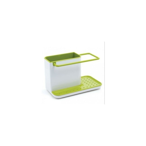 Ljusgrön plasthylla förvaringslåda förvaring diskbänk redskapsställ porslin avloppsställ Ny design (21 x 11,5 x 12 cm)