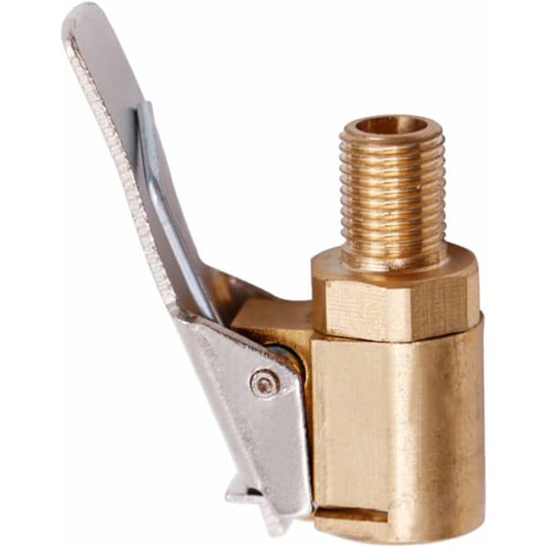 2 stk. Bildækventiladapter 8 mm Pumpedyse Messing Inflator Ventil Clip Klemme Stik Adapter til Bil Lastbil Dæk