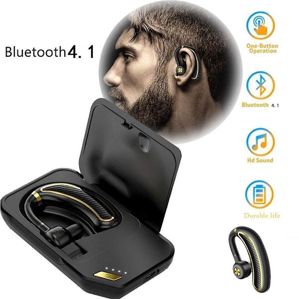 300 mAh batteri lång standby trådlös Bluetooth-hörlurar hörlurar med mikrofon HD musik headset för iPhone Xiaomi (Silver)