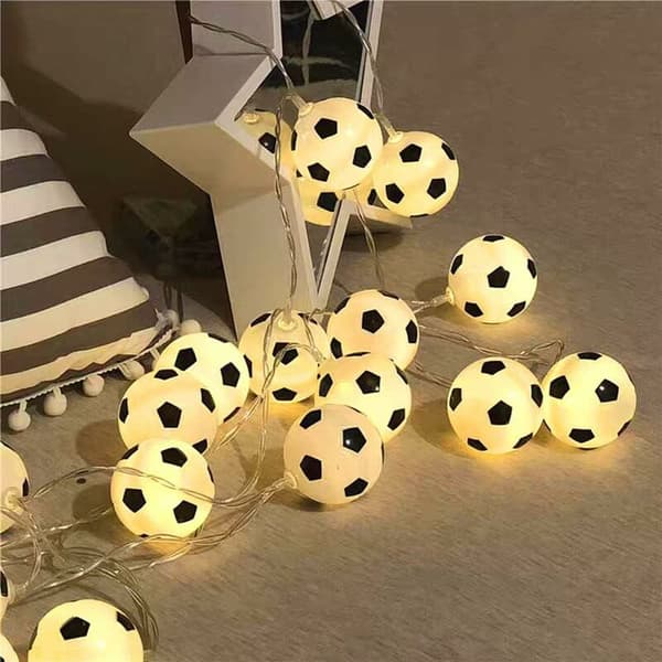 Fodbold String Lights Indendørs Have String Lights USB LED String Lights 3M Varm Hvid 20 LED Pige Værelsesdekoration Bar Fest Julepynt