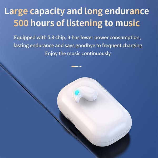 In-ear-hörlurar för sömn Mini-öronsnäckor Bluetooth-headset 5.3 Hög ljudkvalitet Tws Bluetooth-headset Vit