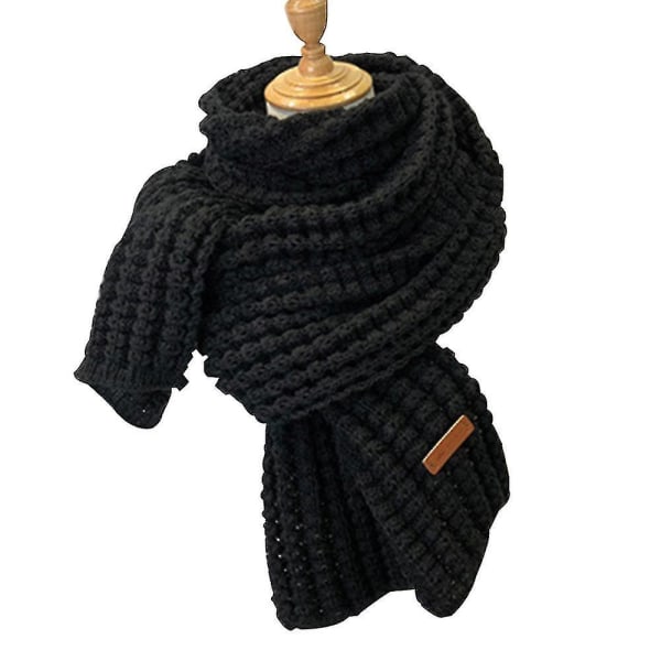 Varm höst- och vinterscarf, Grils enfärgad vinterhalsduk