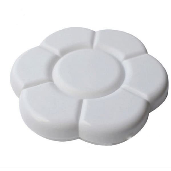 2-pack plastblomfärgpaletter - Vit，T-Audace
