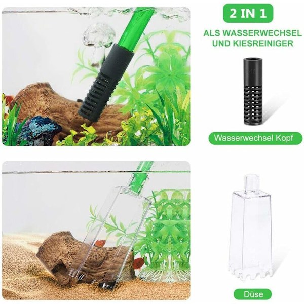 Akvarievandskifter, Akvariegrus Rengøringssæt med Siphon til Vandsugning og Sandrensning