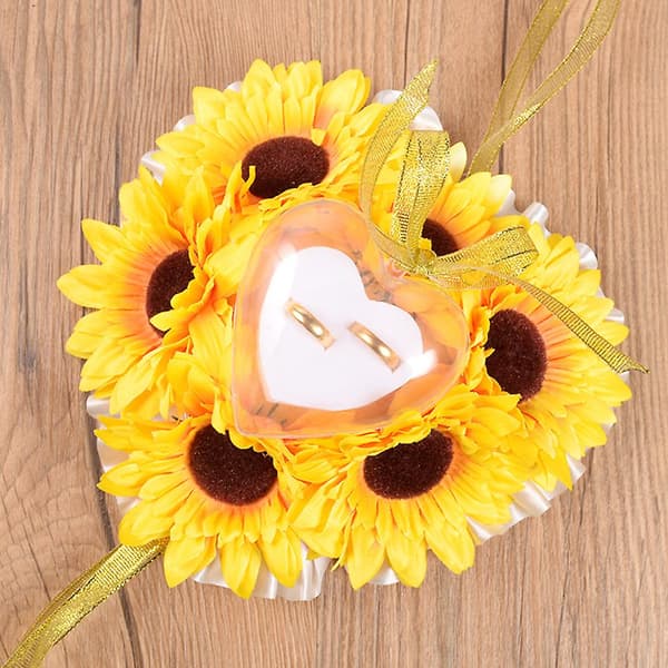 Bröllopspäls, förlovningsringshållare, romantisk blommig bröllopspäls