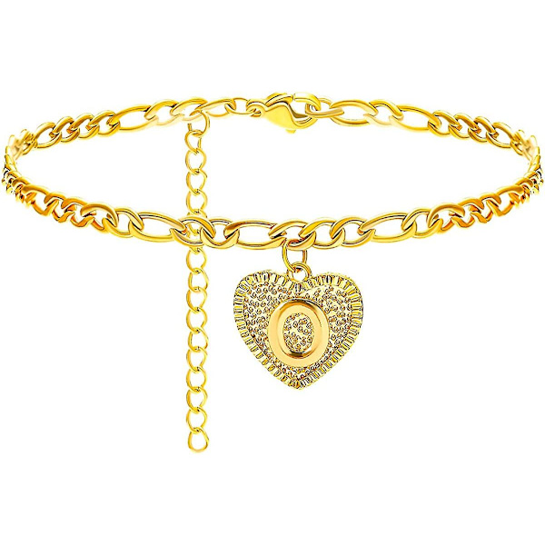 Initial Anklet Armbånd til Kvinder Sølv Anklet Guld Bogstav Anklet Med Initialer Guld Anklet til Kvinder Initial Anklet Sølv Anklet til Kvinder Initial