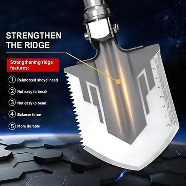Militär bärbar hopfällbar spade, campingspade