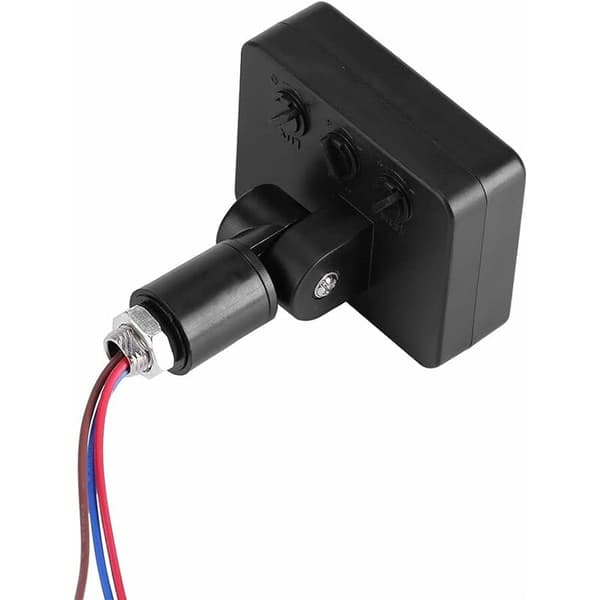 Mini Ljusströmbrytare Belysningstillbehör Svart PIR-sensor Infraröd Rörelsesensor Ljussensor Väggströmbrytare