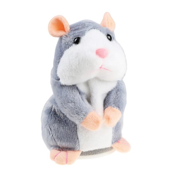 Talende plys hamster med gentagelsesfunktion, Talking plys hamster elektronisk kæledyrslegetøj til babybørn gaver